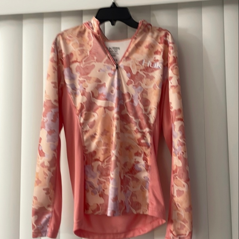 Long sleeve Pink Camo Huk shirt